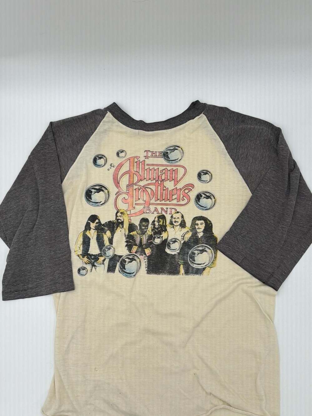 The Allman Brothers Band Vintage Style Raglan Baseball Tee Shirt Size Small - Picture 2 of 8
